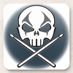 Heavy Metal Coaster Rock & Roll Drummer Coasters