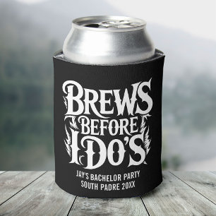 Heavy Metal Custom Bachelor Party Rock N' Roll Can Cooler