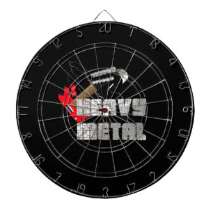 Heavy metal dartboard