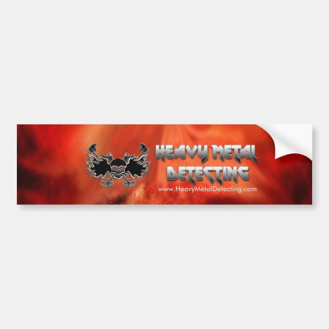 Heavy Metal Detecting Bumper Sticker (Front)
