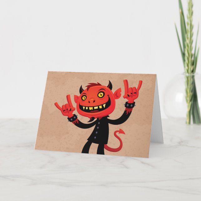Heavy Metal Devil Card (Front)