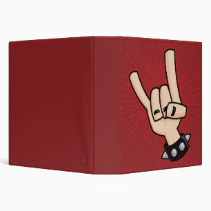 Heavy Metal Devil Horns Binder