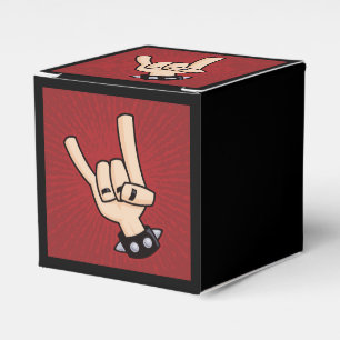 Heavy Metal Devil Horns Favor Box