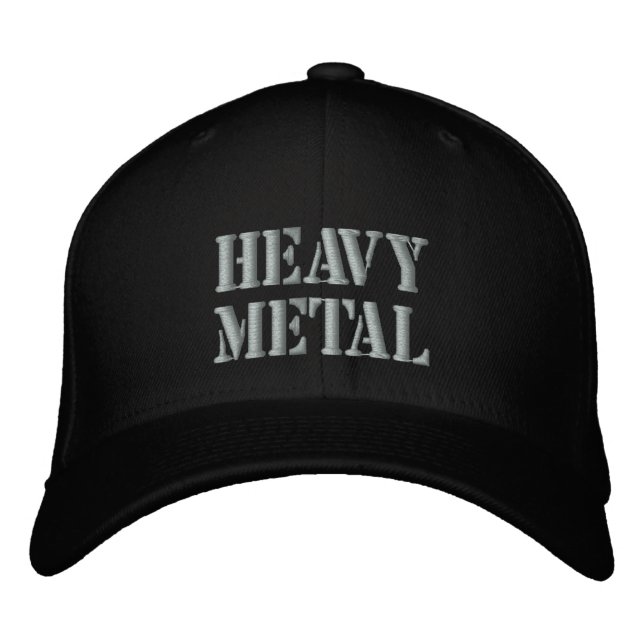 HEAVY METAL EMBROIDERED HAT (Front)