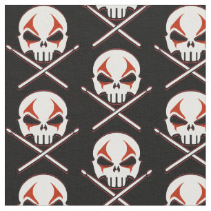 Heavy Metal Fabric Rock & Roll Drummer Custom