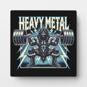 Heavy Metal - Funny Lifting Gym Workout Fitness Plaque