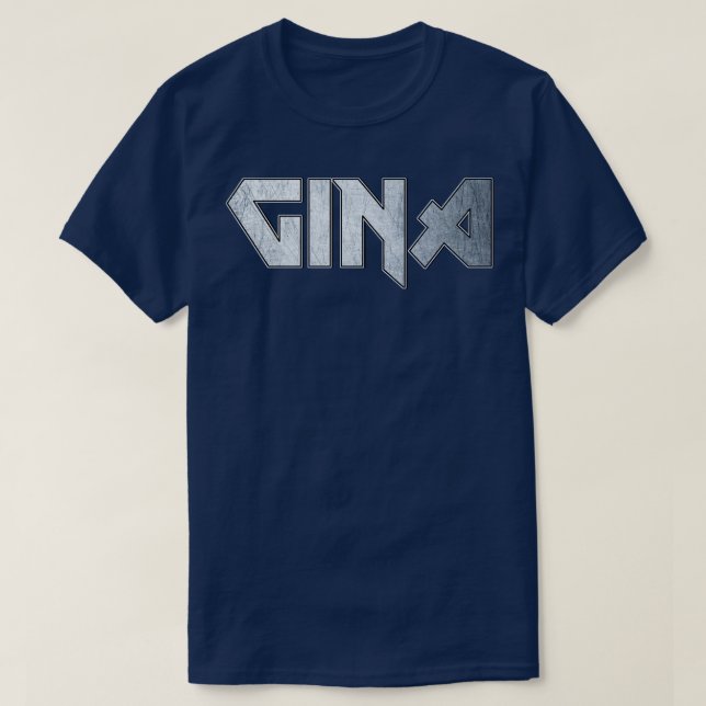 Heavy metal Gina T-Shirt (Design Front)