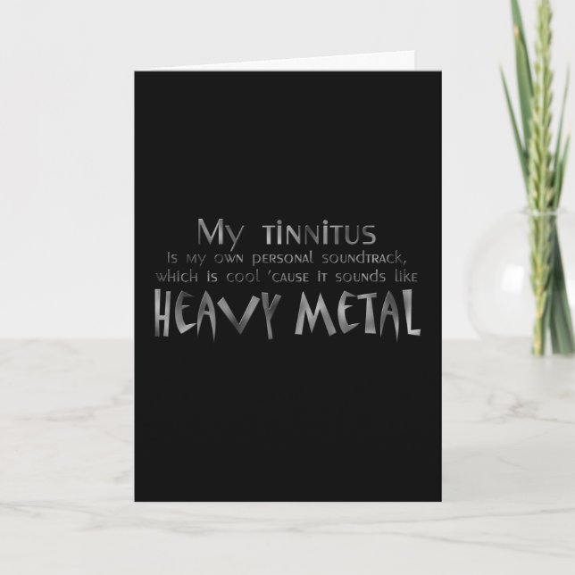 Heavy Metal Greeting Card (Front)