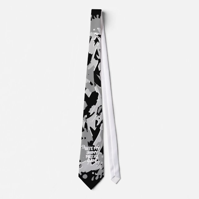 Heavy Metal Grunge Rock Design Tie (Front)