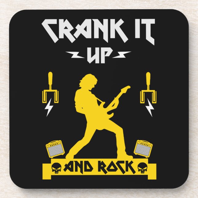 Heavy Metal Guitar Legend Coaster (Front)