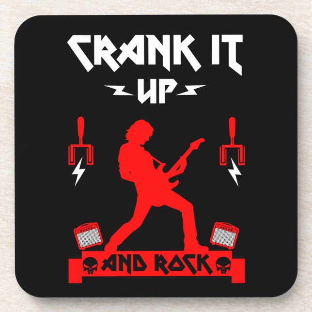 Heavy Metal Guitar Legend Coaster (Front)