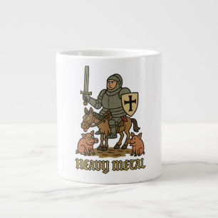 Heavy Metal Knight – Medieval Mayhem Large Coffee Mug