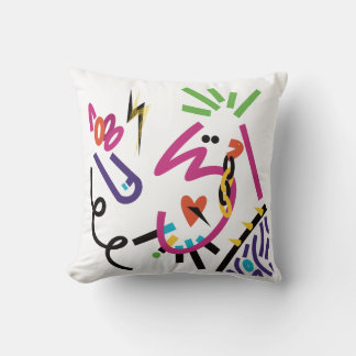 Heavy Metal Let's Rock Throw Pillow