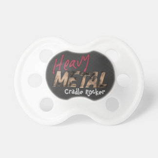 Heavy Metal metallic design Pacifier