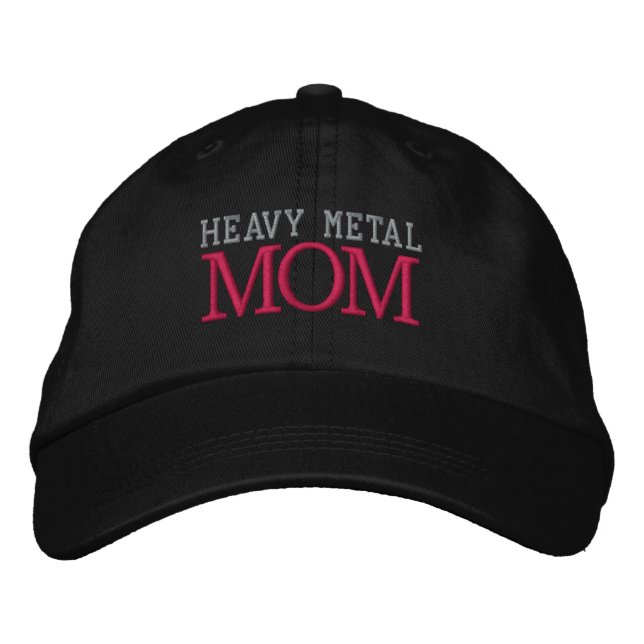 HEAVY METAL  MOM EMBROIDERED HAT (Front)