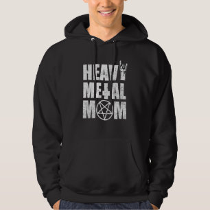 Heavy Metal Mom Pentagram Metal Music Mother Hoodie