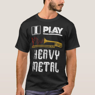 Heavy Metal Music Trombone  T-Shirt