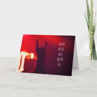 Heavy Metal Music Will Never Die Birthday Card