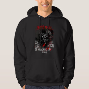 Heavy Metal Power Hard Rock Guitar Player Hoodie