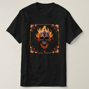 Heavy Metal Rock & Roll Music Band Skull Concert  T-Shirt