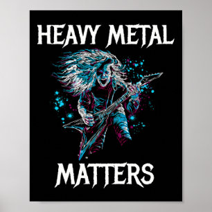 Heavy Metal S Metal Head Banger Guitar Rocker Stic Poster