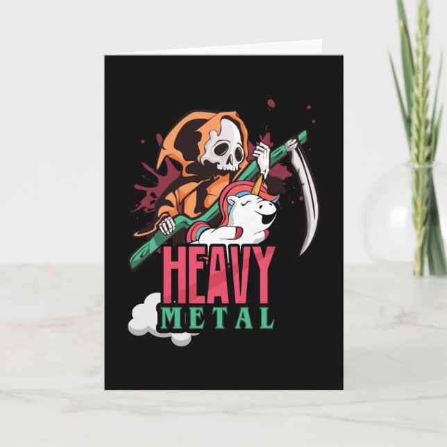 Heavy Metal Skeleton Card (Front)