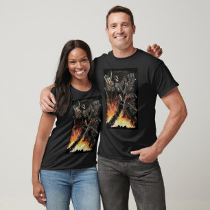 Heavy metal skeleton T-Shirt