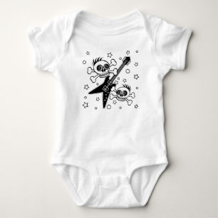 Heavy Metal Skulls Baby Bodysuit