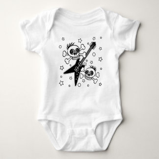 Heavy Metal Skulls Baby Bodysuit