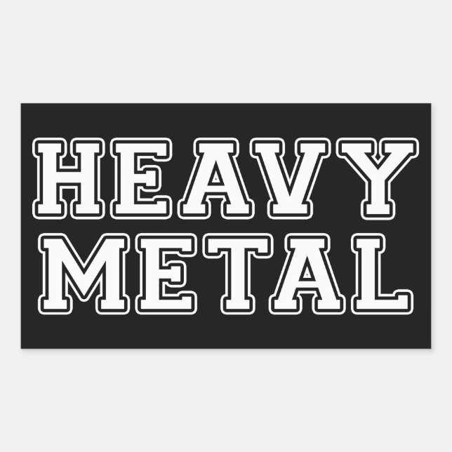 Heavy Metal Sticker (Front)
