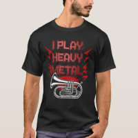 Heavy Metal Tuba Player In Marching Band Music Ins