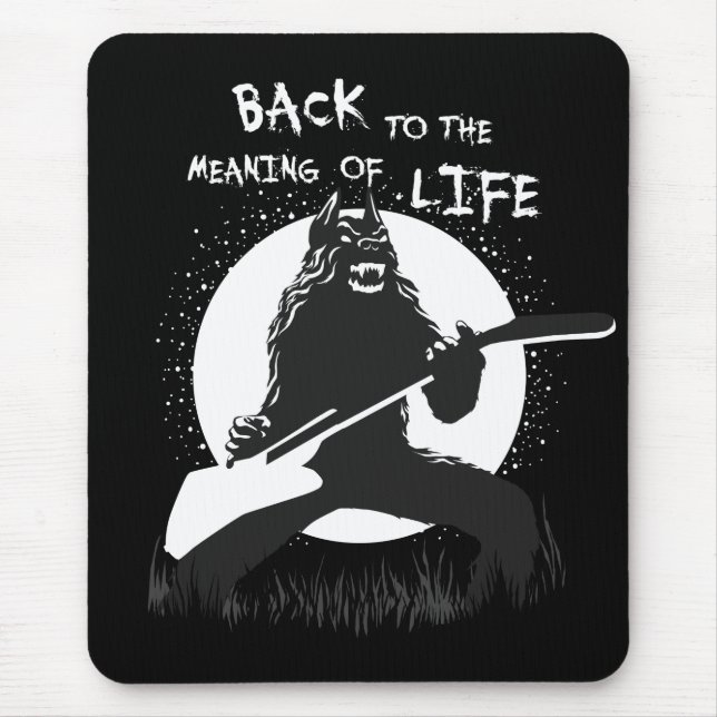 Heavy Metal Werewolf Mouse Pad (Front)