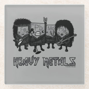 Heavy Metals Glass Coaster