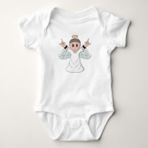 Heavy Music Loving Angel Baby Bodysuit