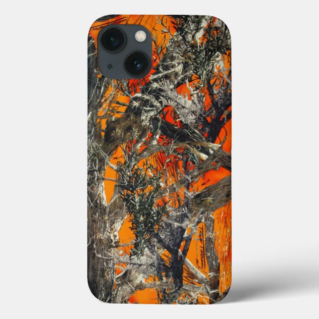 Heavy Orange Camo Case-Mate iPhone Case (Back)