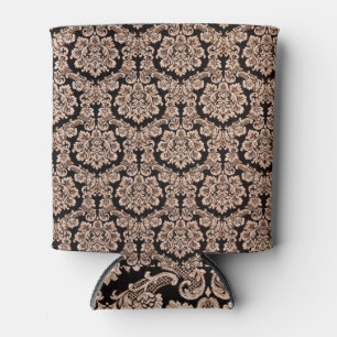 Heavy purple brocade, abstract background. can cooler