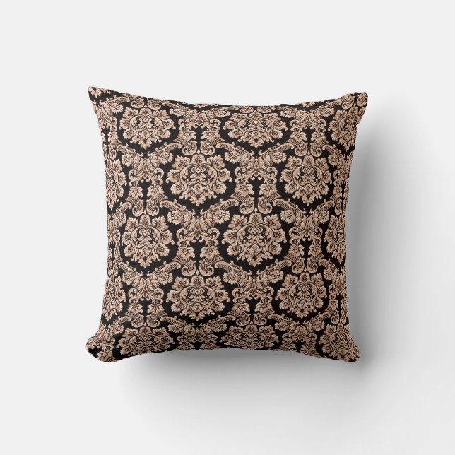 Heavy purple brocade, abstract background. throw pillow (Front)