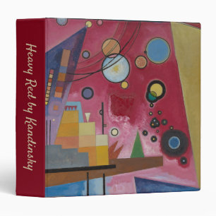 Heavy Red by Wassily Kandinsky Binder