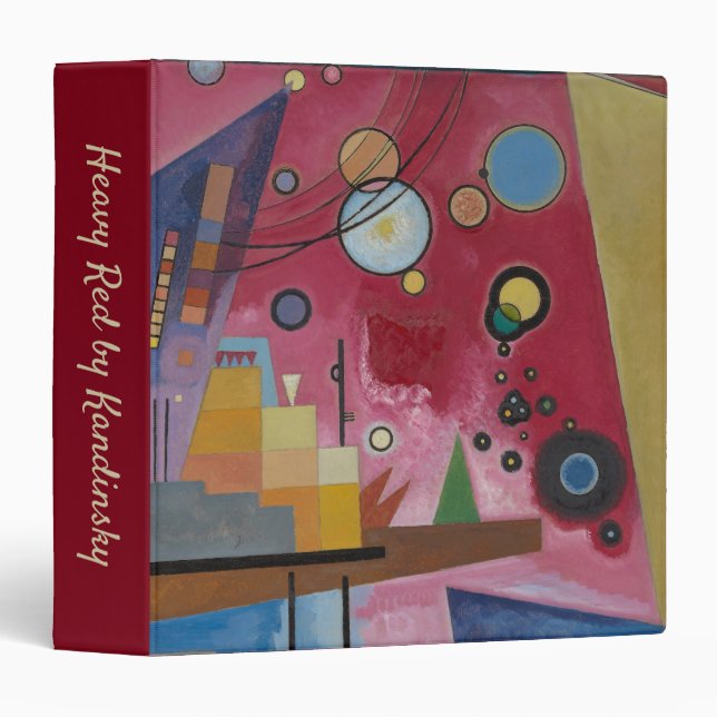 Heavy Red by Wassily Kandinsky Binder (Front/Spine)