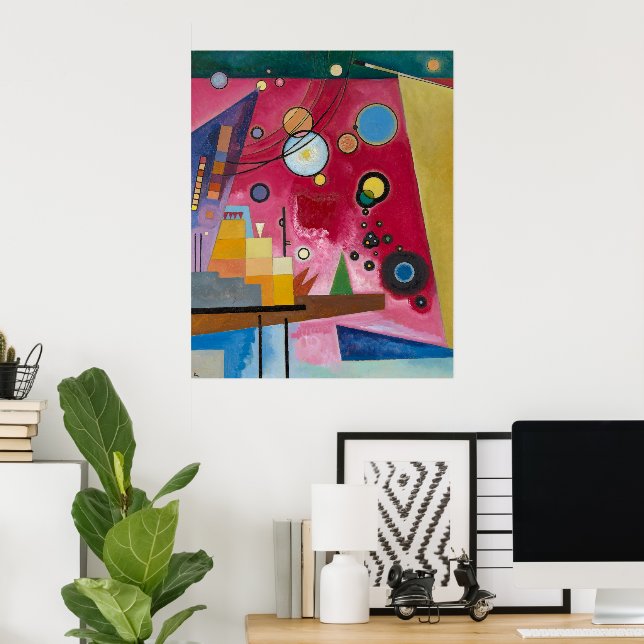 Heavy Red | Kandinsky | Poster (Home Office)