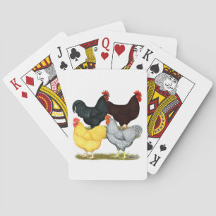 Heavy Rooster Chicken Quartet Playing Cards
