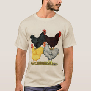 Heavy Rooster Chicken Quartet T-Shirt
