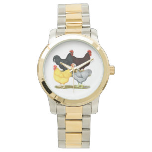 Heavy Rooster Chicken Quartet Watch