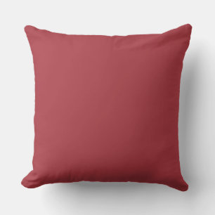 Heavy Scarlet Red / Moody Crimson Solid Colour Throw Pillow