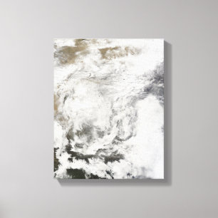 Heavy snowfall in China Canvas Print