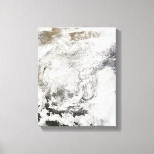 Heavy snowfall in China Canvas Print