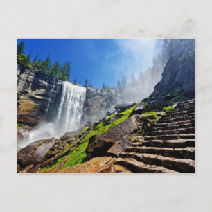 Heavy Spray from Vernal Yosemite National Park Postcard