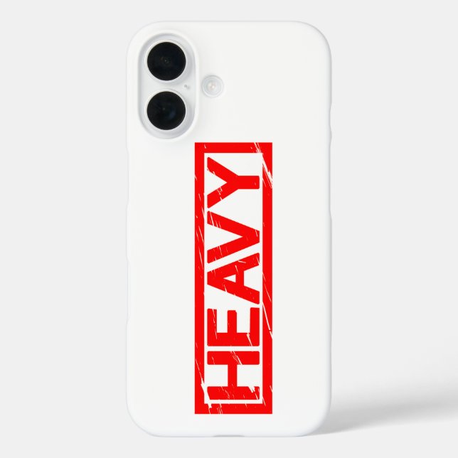 Heavy Stamp Case-Mate iPhone Case (Back)