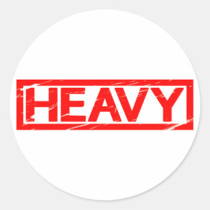 Heavy Stamp Classic Round Sticker