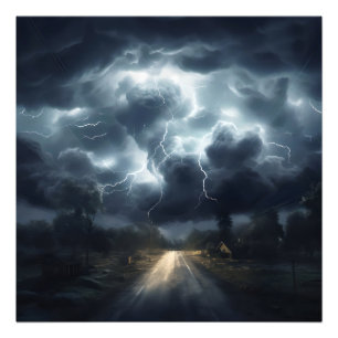 Heavy Storm Photo Print